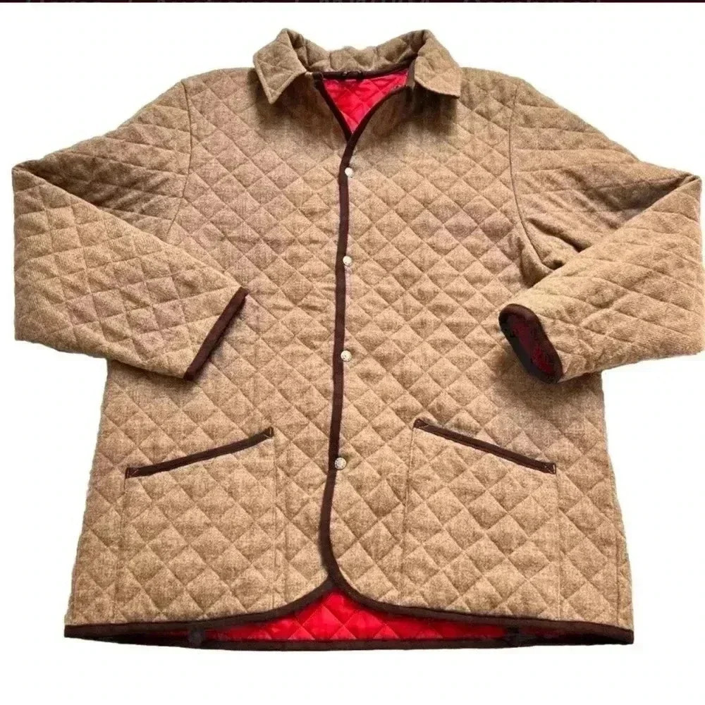 Men’s XL Mackintosh Scottish wool quilter snap jacket